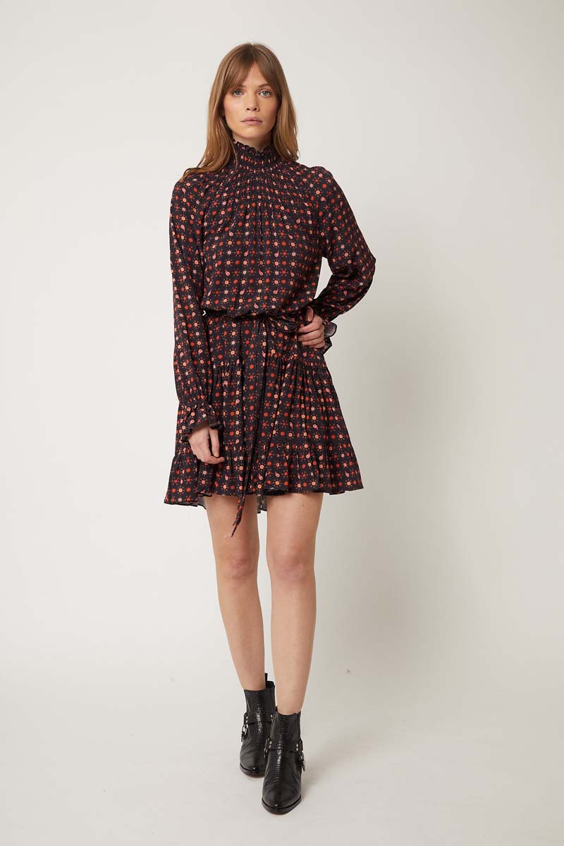 Printed Short Dress - Mumbai