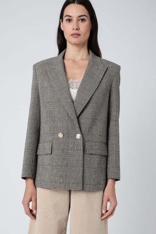 Berenice - Denim Jacket with Belt - Grey Denim