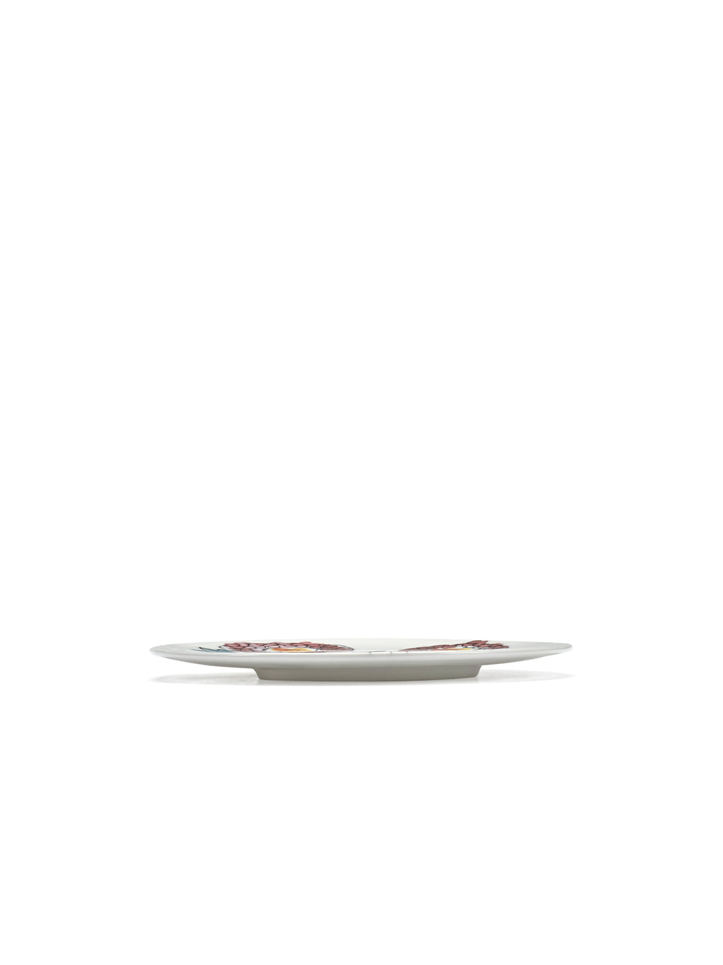 Midnight Flowers - Set Di 2 Piattini Per Tazza Da Cappuccino - Porcellana Bone China - Anemone Milk