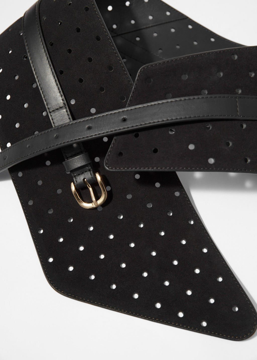 Ceinture P Peyton Perforée - Noire