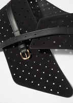 Ceinture P Peyton Perforée - Noire