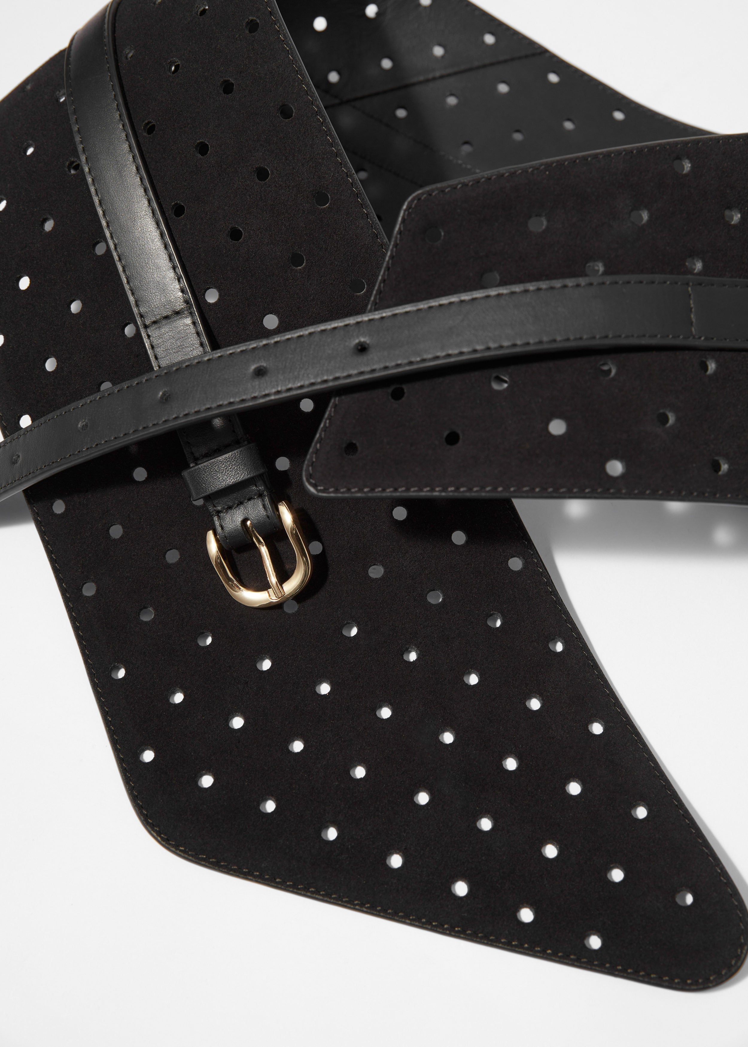 Ceinture P Peyton Perforée - Noire