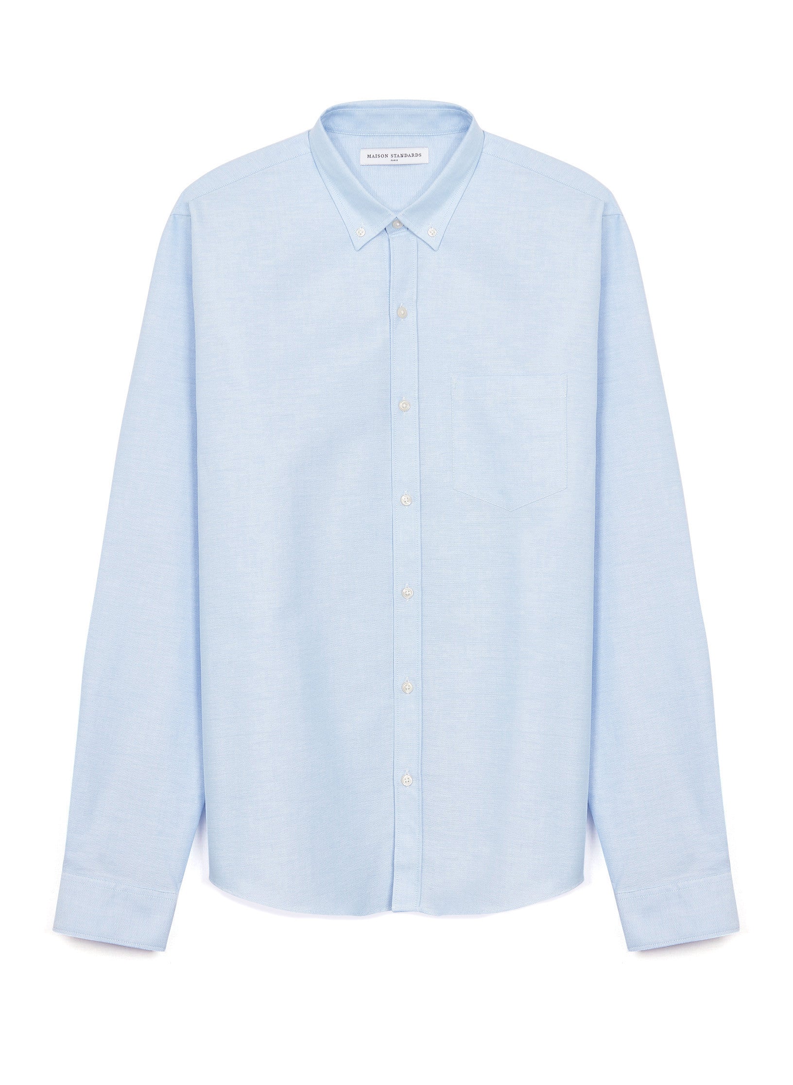 Chemise Oxford Easycare Bouton - Bleu Ciel - Homme