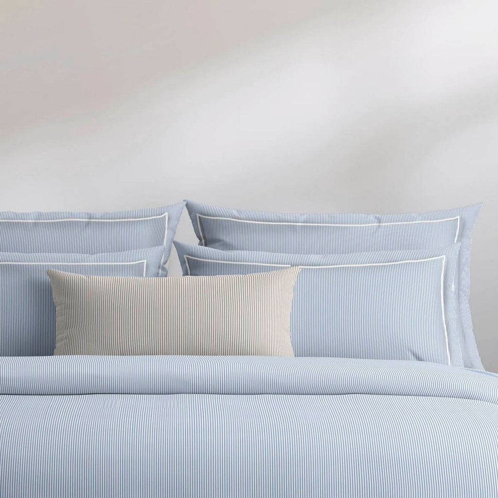 Rolrondkussensloop Percale Katoen - Lyon Lichtblauw
