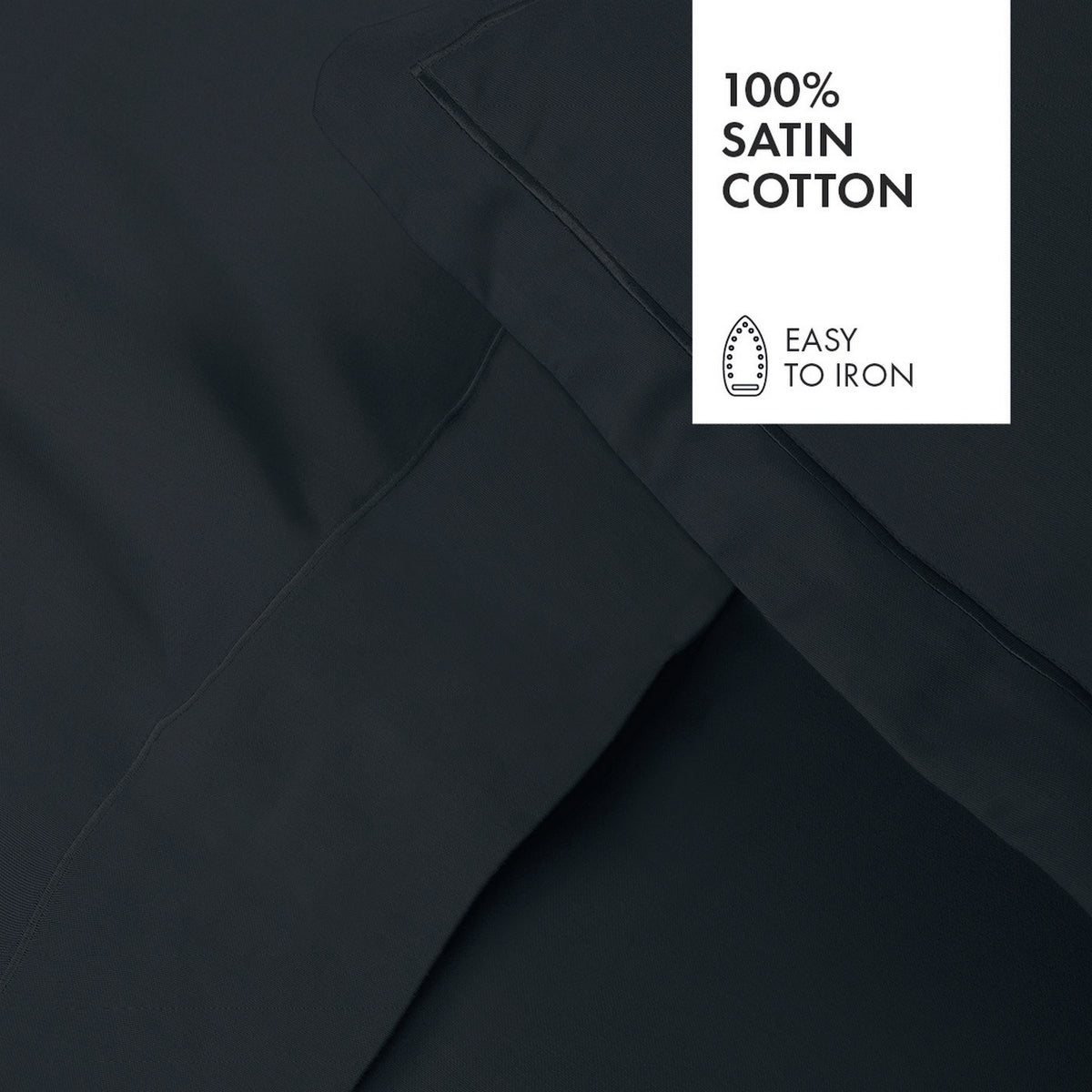 Cotton Sateen Pillowcase - Plain 1 Baratta Blue 11