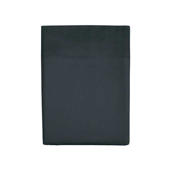 Lenzuolo Sopra In Raso Di Cotone - Tinta Unita 1 Baratta Grigio 02