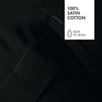 Funda De Almohada De Satén De Algodón - Liso 1 Baratta Gris 03