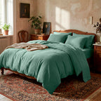 Funda de Almohada de Gasa de Algodón - Uni Verde 12