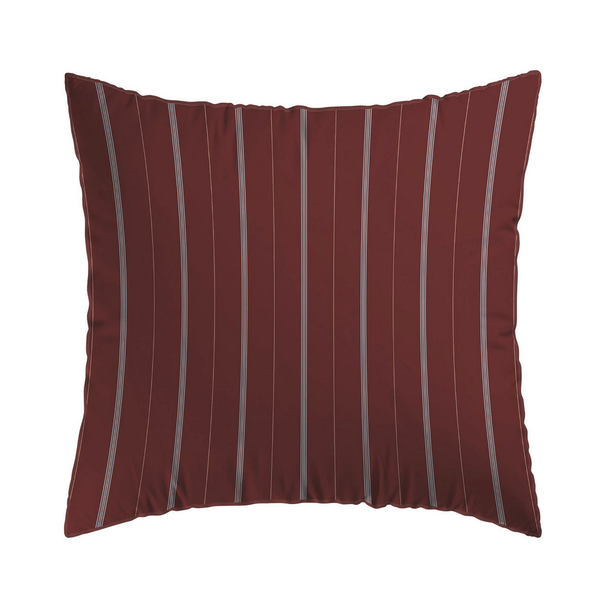 Funda de Almohada de Satén de Algodón - Elior Burdeos