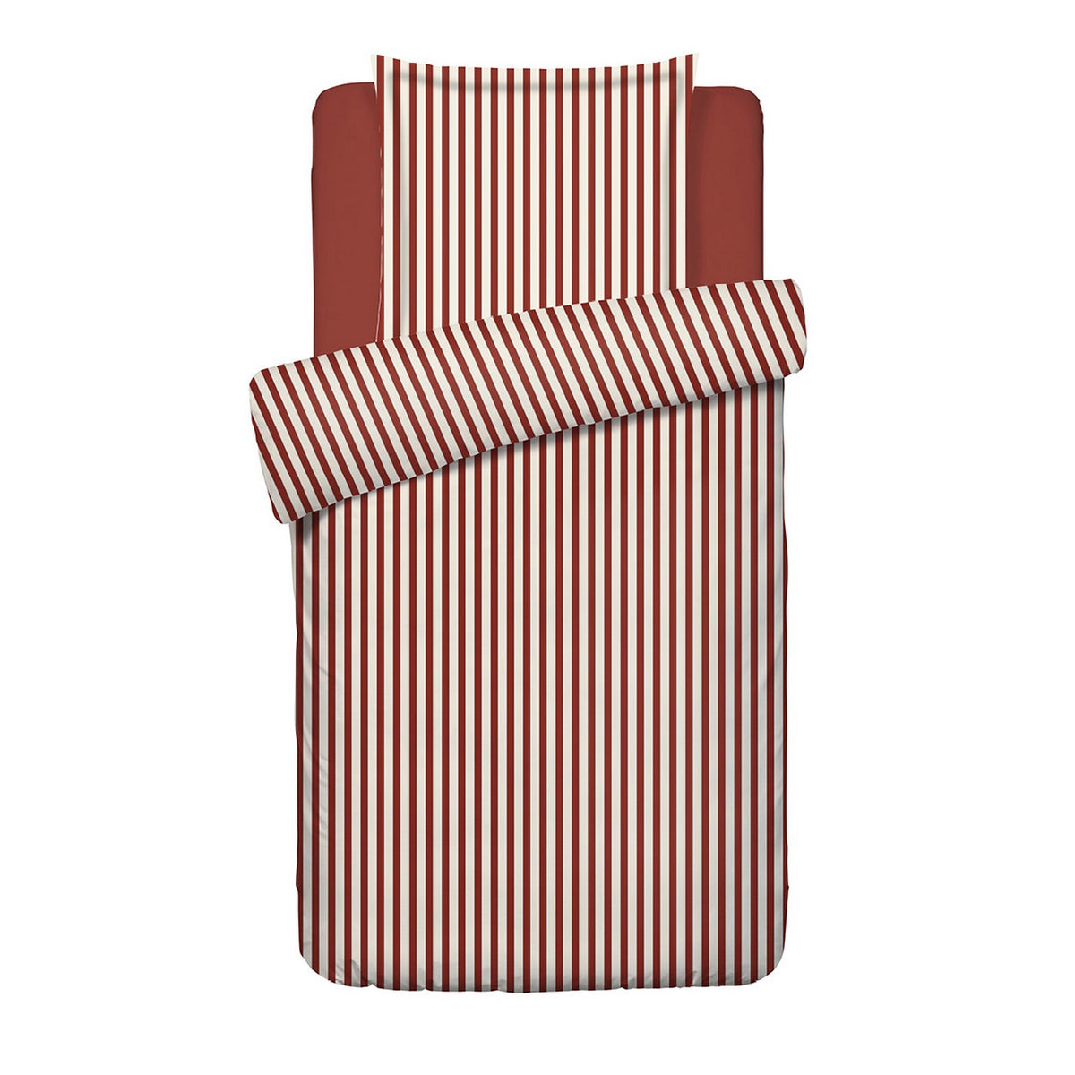 Funda Nórdica + Funda De Almohada Satén De Algodón - Tyra Rojo