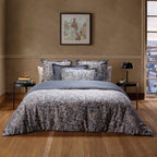 Housse De Couette + 2 Taies D'Oreiller Satin De Coton - Paisley Gris / Taupe
