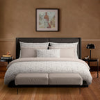 Housse De Couette + Taie D'Oreiller Satin De Coton - Victorian Taupe