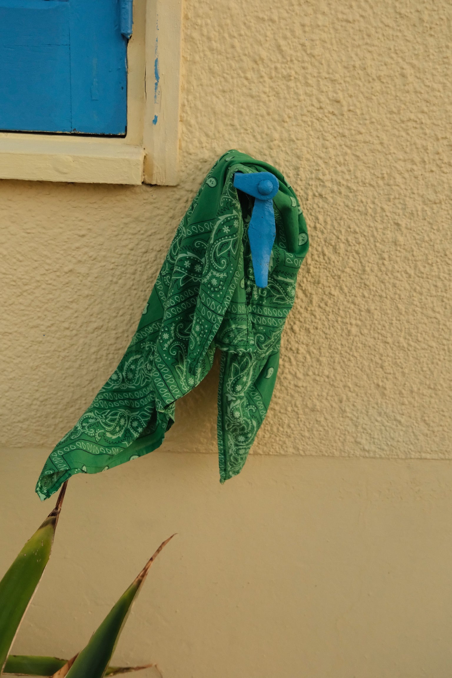 Green bandana scarf