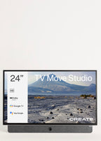 Move Studio TV - 24" Portable Smart Television with Battery and Anti-Glare Screen
