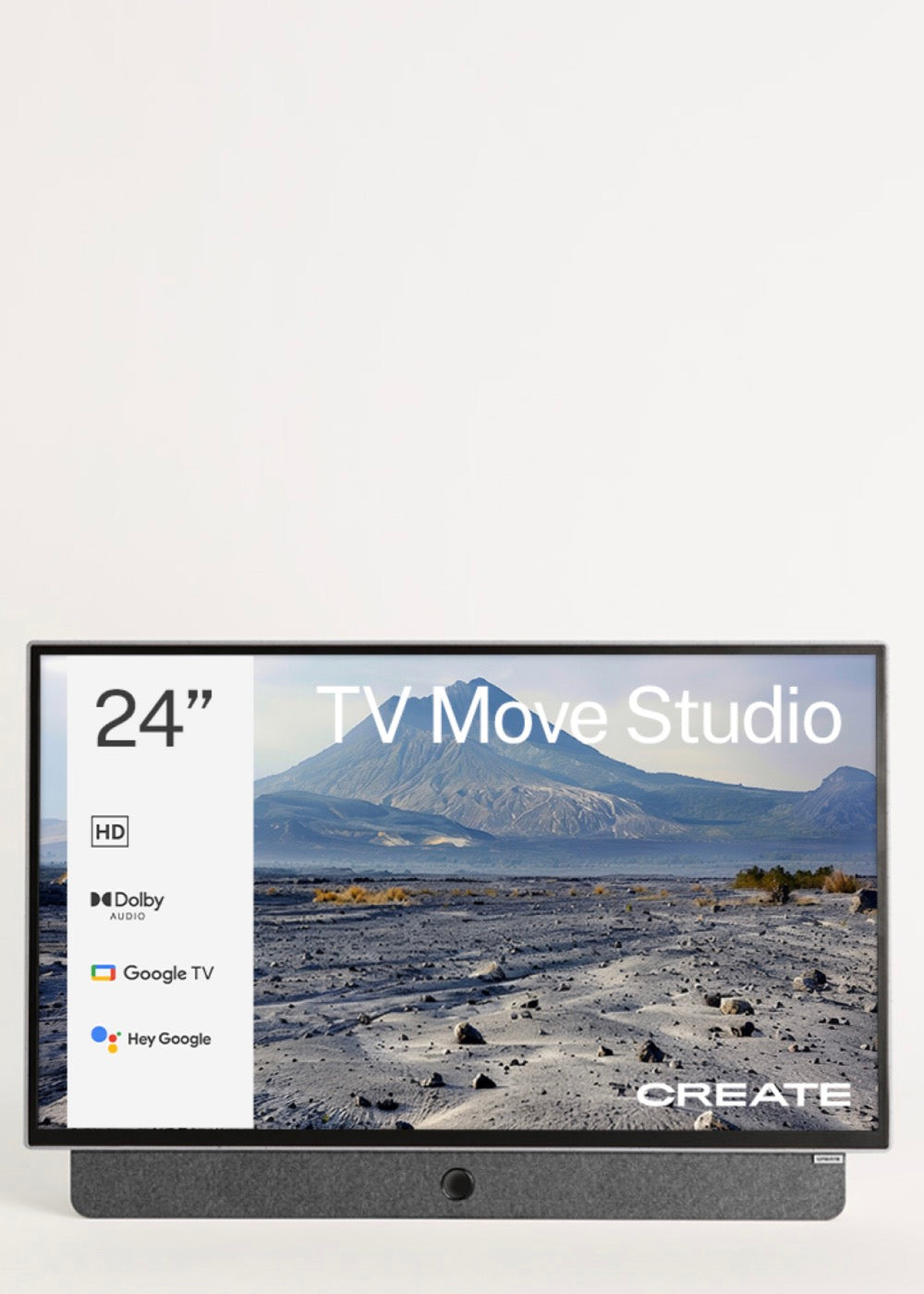 Move Studio TV - 24" Portable Smart Television with Battery and Anti-Glare Screen