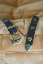 Chocolate Studded Belt