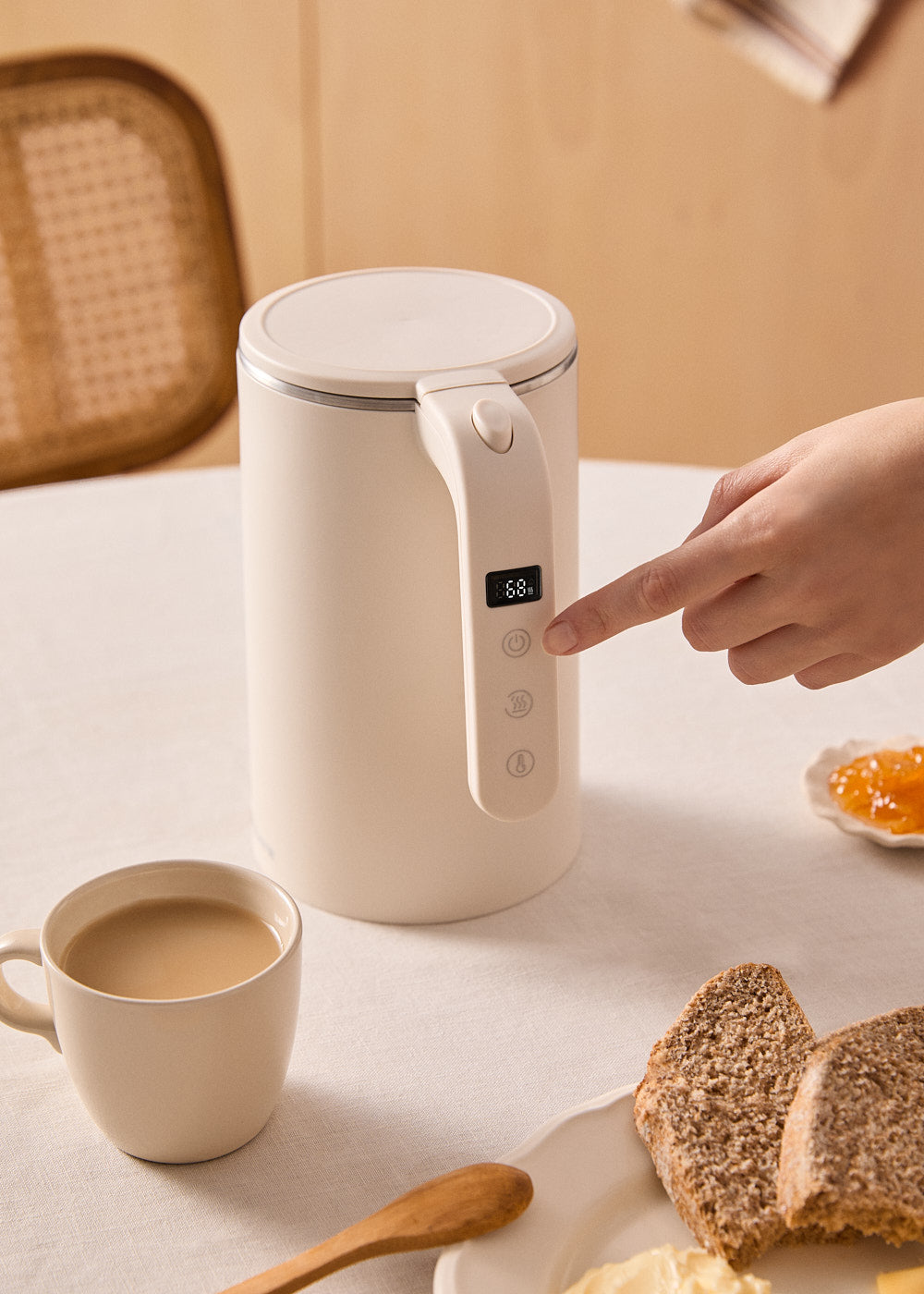 Kettle Studio Pro - Bouilloire Électrique - 1L - Blanc Cassé