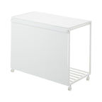 Cubo De Basura De 3 Compartimentos Tower Con Ruedas - Blanco