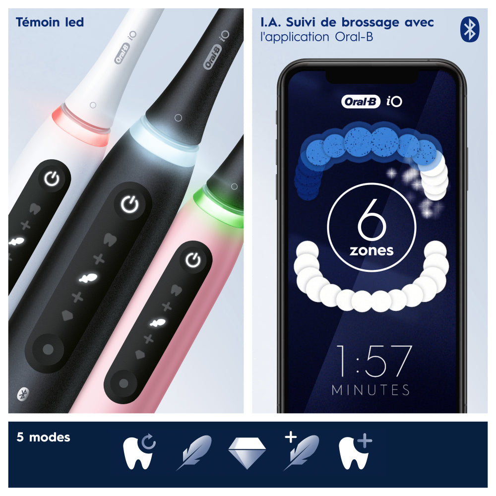 Oral-B Io5N Cepillo de Dientes Eléctrico Conectado Con Estuche de Viaje