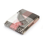 Plaid Tejido - Rosa / Gris - Tartan Waffle
