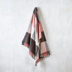 Plaid tejido - Rosa / Gris - Tartán