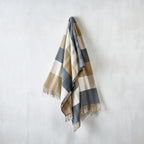 Plaid tessuto - Ocra / Grigio - Tartan