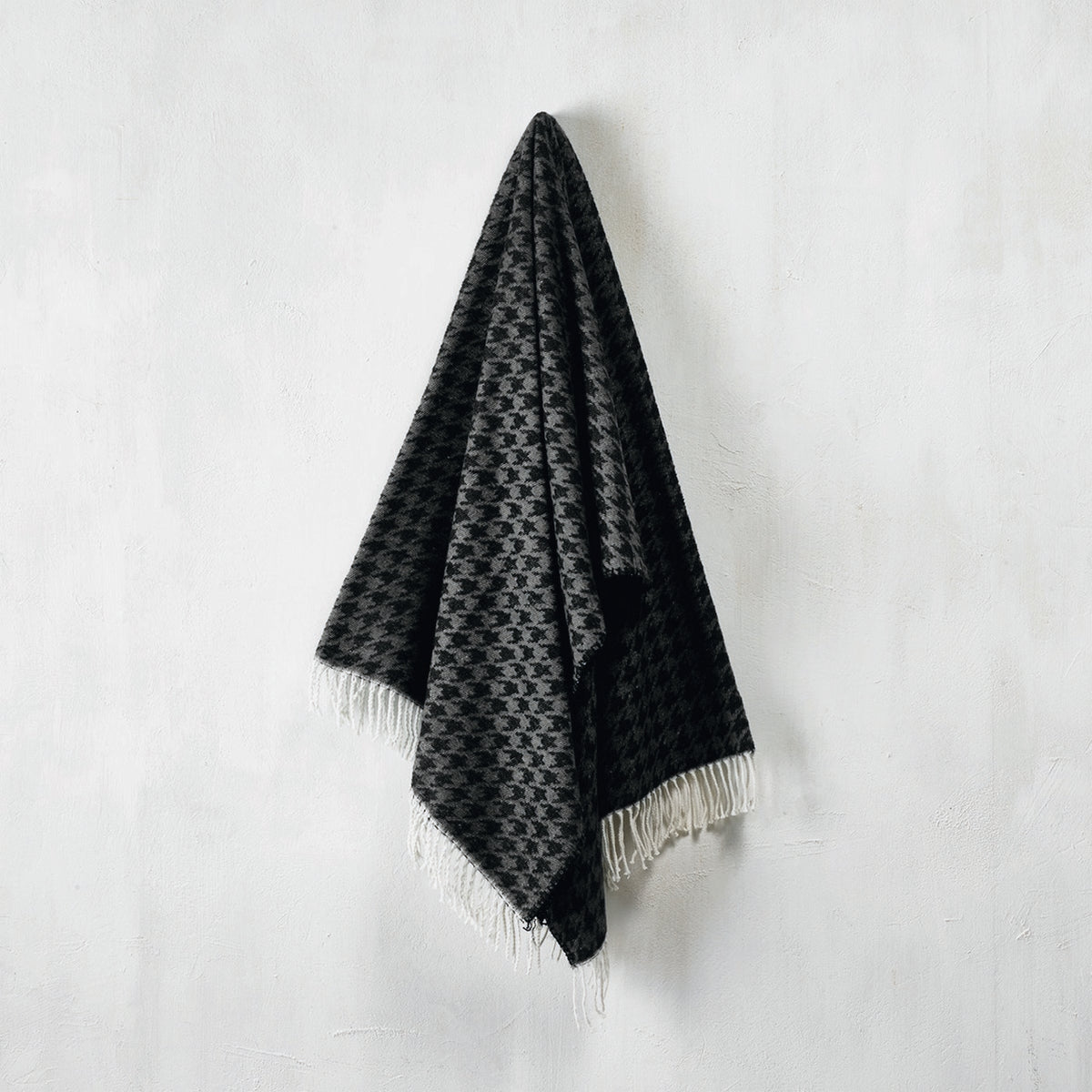 Plaid Tessuto - Nero / Grigio Scuro - Pied De Poule