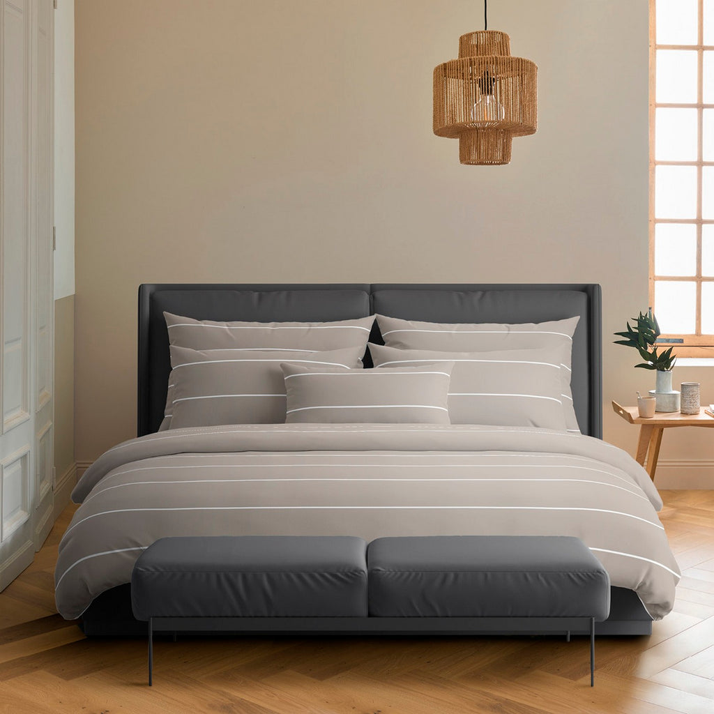 Funda Nórdica + Fundas De Almohada Satén De Algodón - Topo - Camille