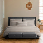Funda Nórdica + Fundas De Almohada Satén De Algodón - Topo - Camille