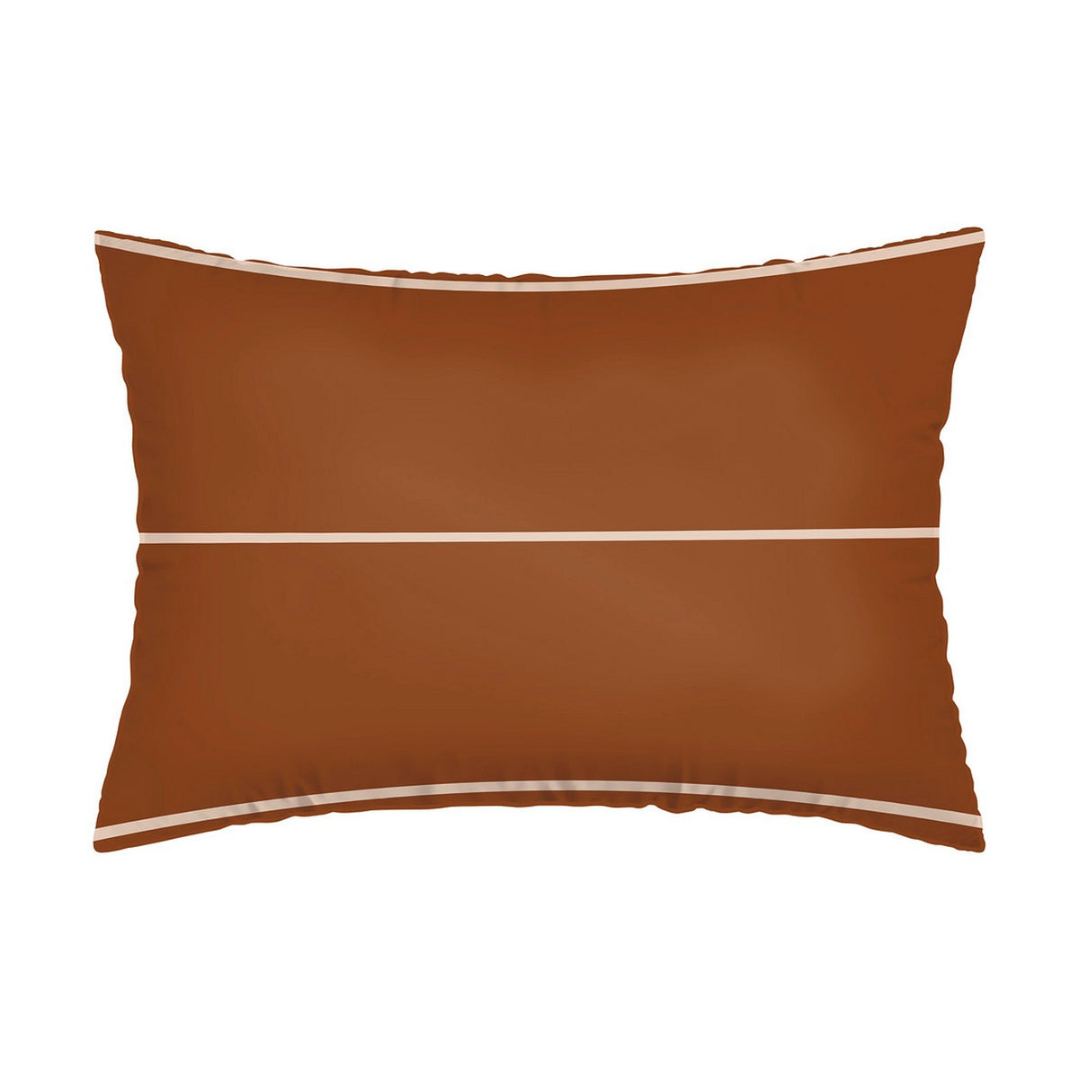 Set De 2 Fundas De Almohada De Satén De Algodón - Marrón - Camille