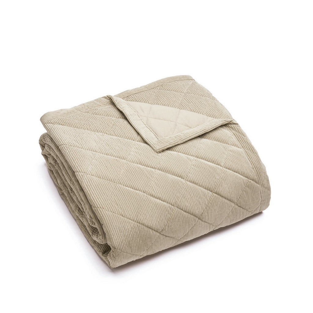 Copriletto Corduroy - Tortora - Diamond
