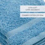 Set De 4 Manoplas De Baño - Azul Cielo - Ola