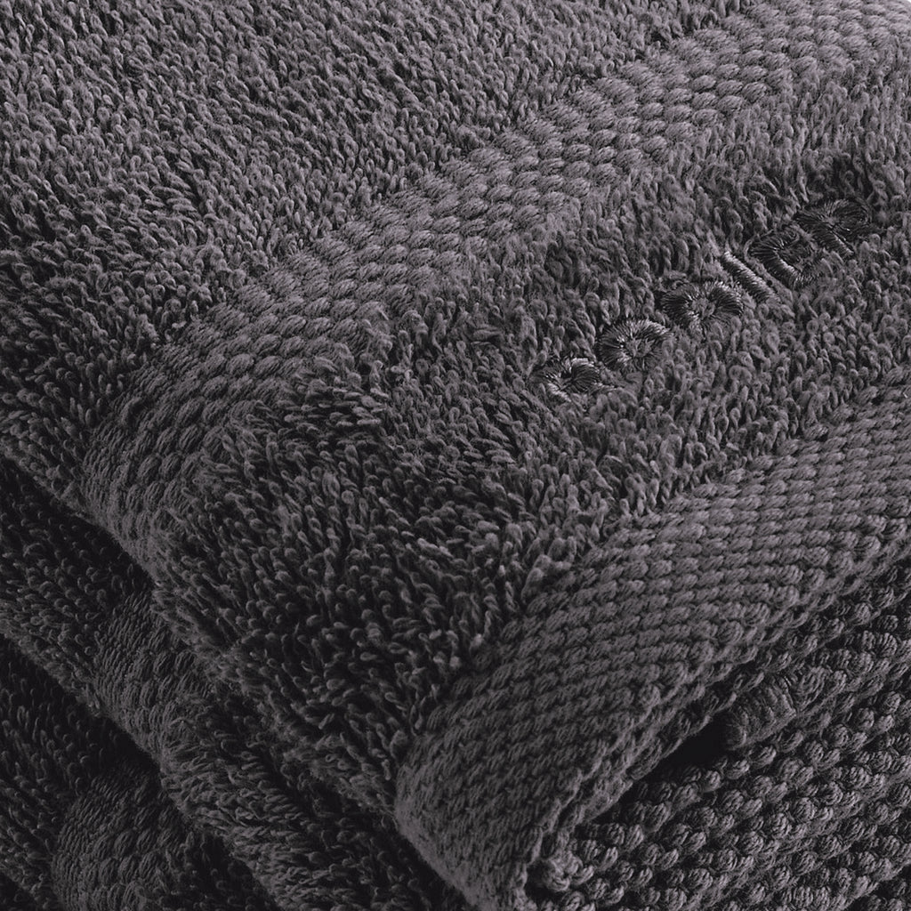 Set De 4 Toallas De Tocador - Gris Oscuro - Vague
