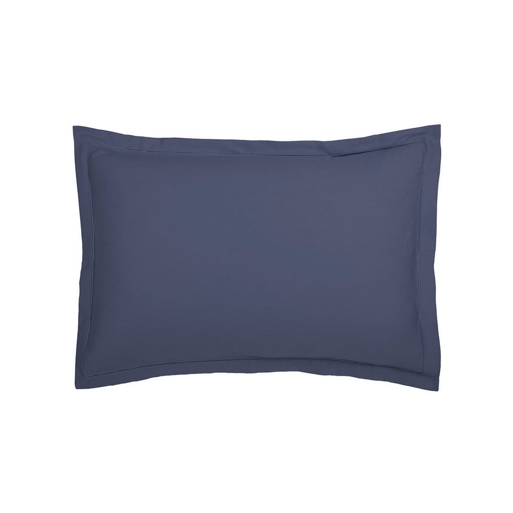 Set di 2 Federe in Raso di Cotone - Blu 06 - Tinta Unita 1 Baratta