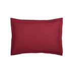 Set de 2 fundas de almohada de satén de algodón - Burdeos 01 - Liso 1 Baratta