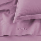 Set De 2 Fundas De Almohada Satén De Algodón - Rosa 03 - Liso 1 Baratta