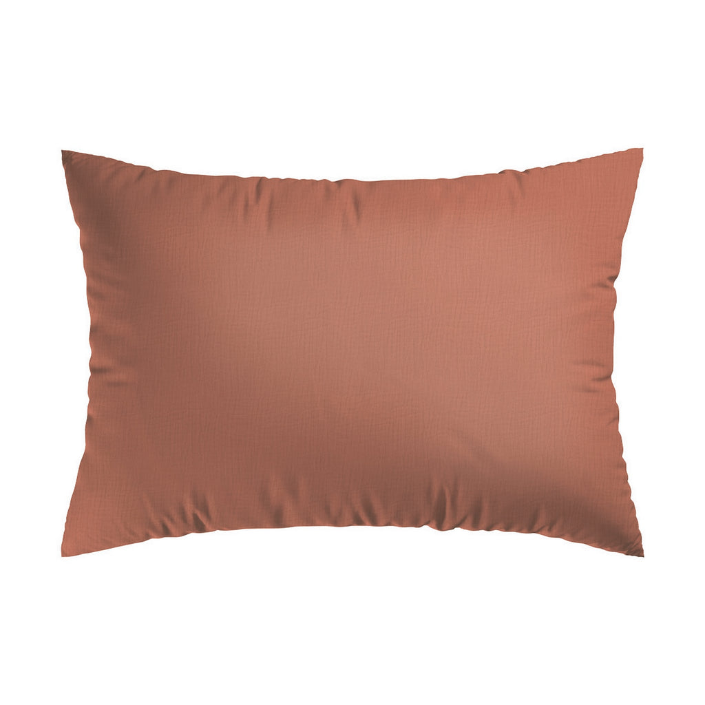 Funda De Almohada Gasa De Algodón - Terracotta 02 - Liso