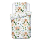 Funda Nórdica + Fundas De Almohada Satén De Algodón - Blanco - Jardin De Fleurs