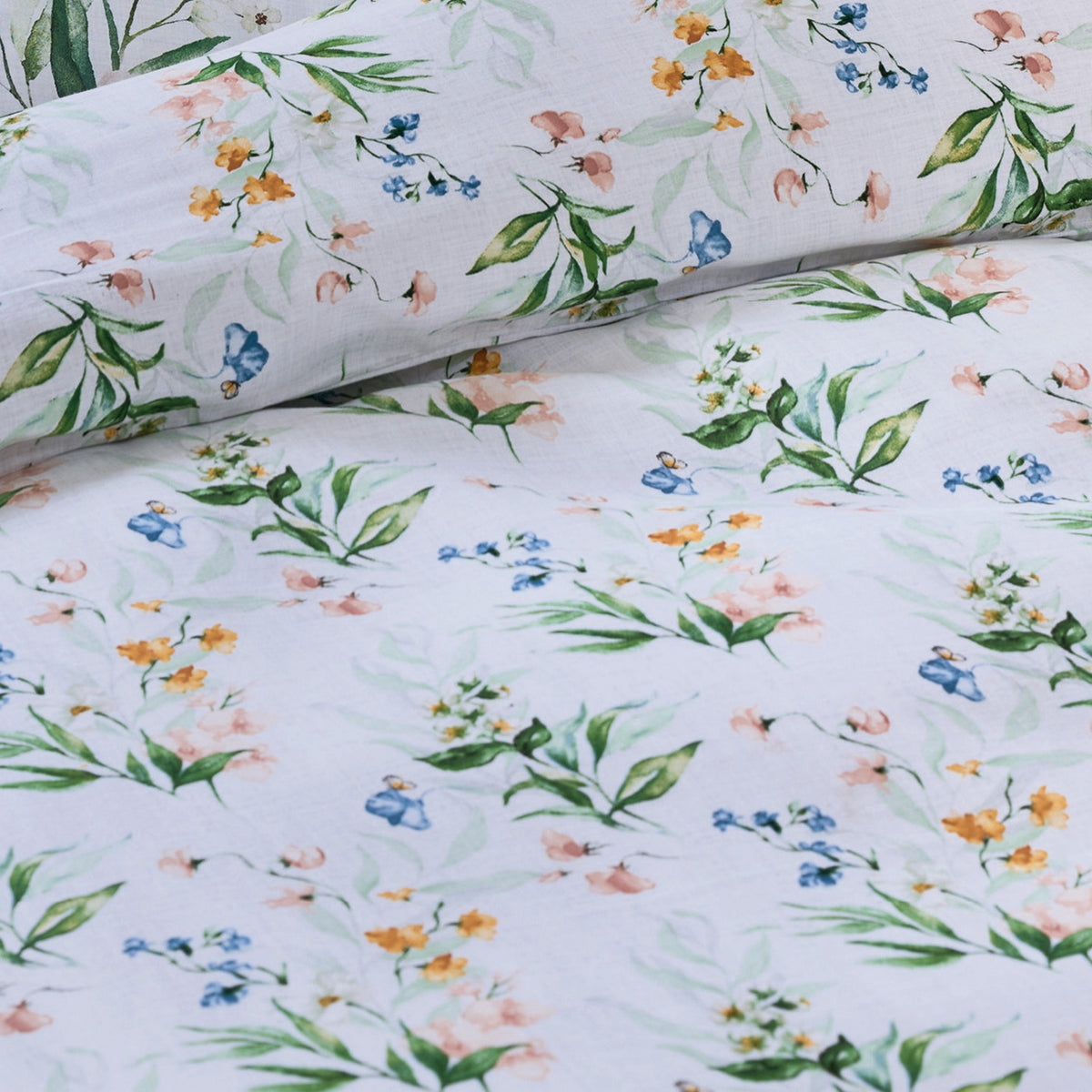 Funda Nórdica + Fundas Almohada Algodón Satén - Blanco - Belle De Nuit