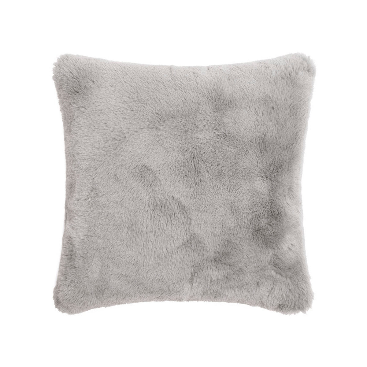 Funda De Cojín Imitación Pelo - Gris - Liso