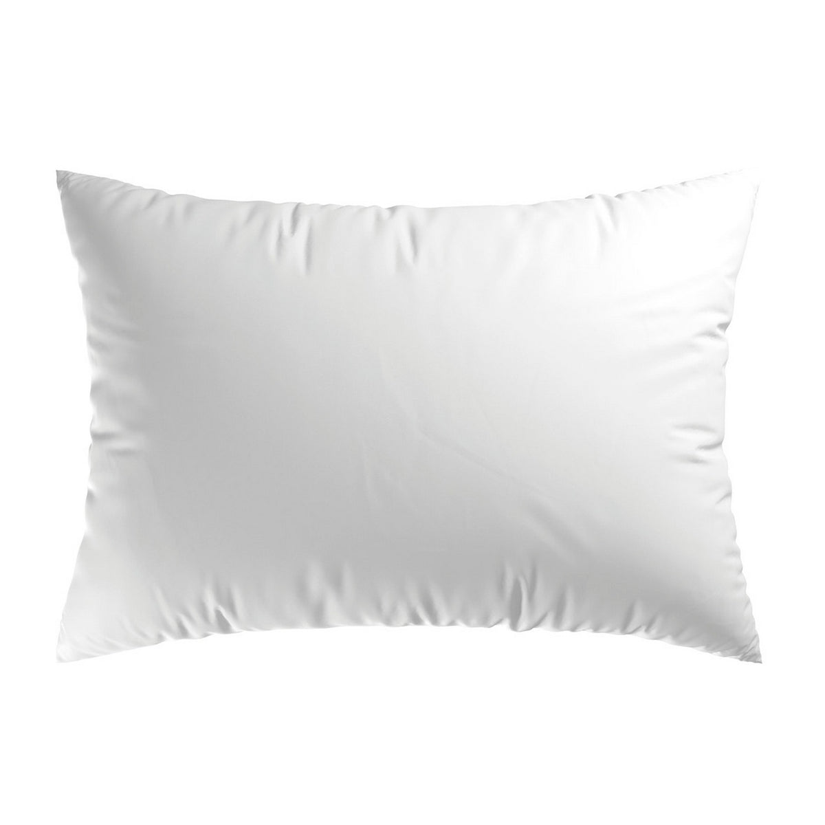 Juego De 2 Fundas De Almohada De Satén De Algodón - Blanco - Liso