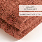 Set De 2 Toallas De Mano - Terracotta - Vague