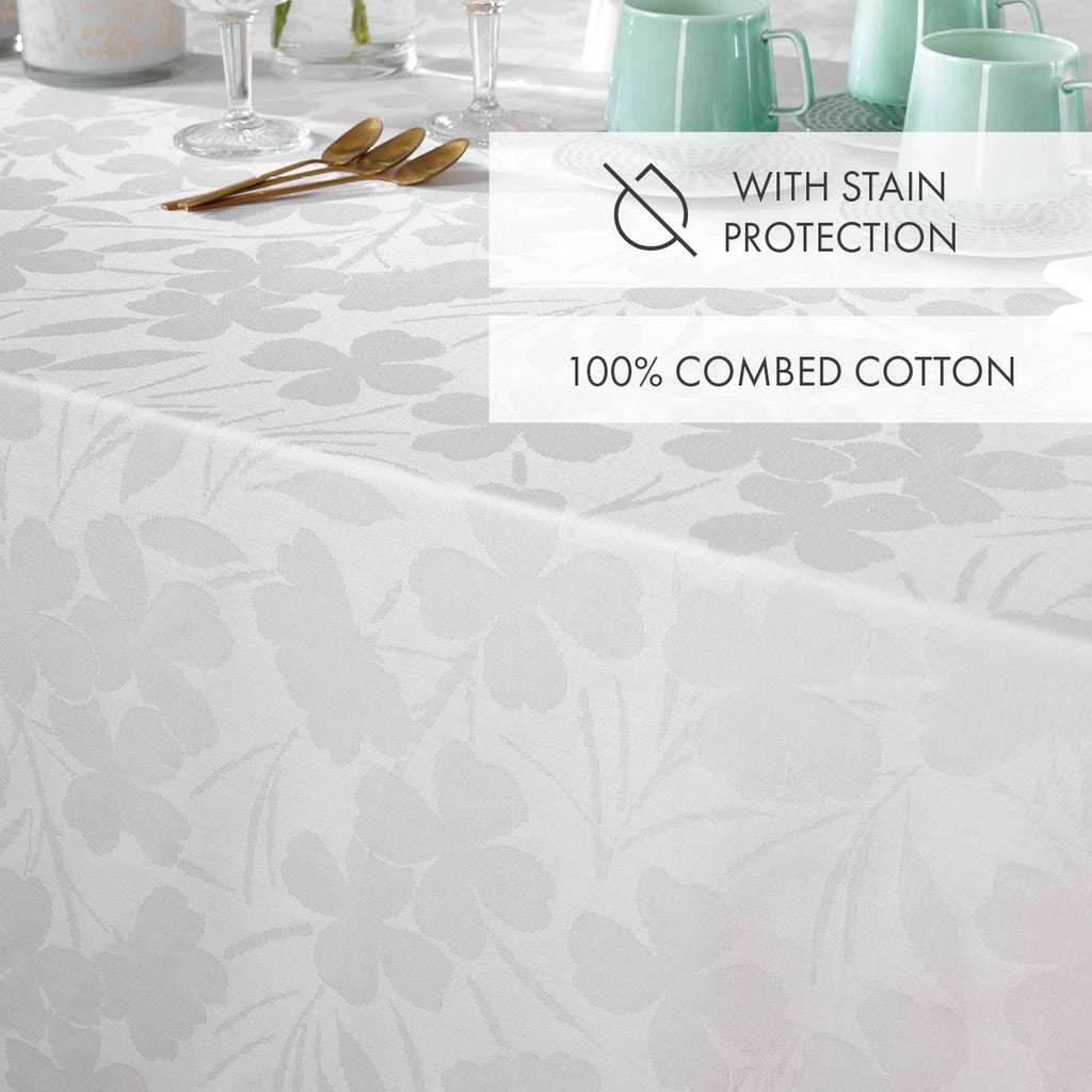 Mantel Tejido Jacquard - Blanco - Petit Chêne