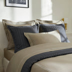 Set di 2 federe in raso di cotone - Taupe / Taupe - Nice