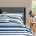 Set di 2 federe in raso di cotone - Blu - Léna