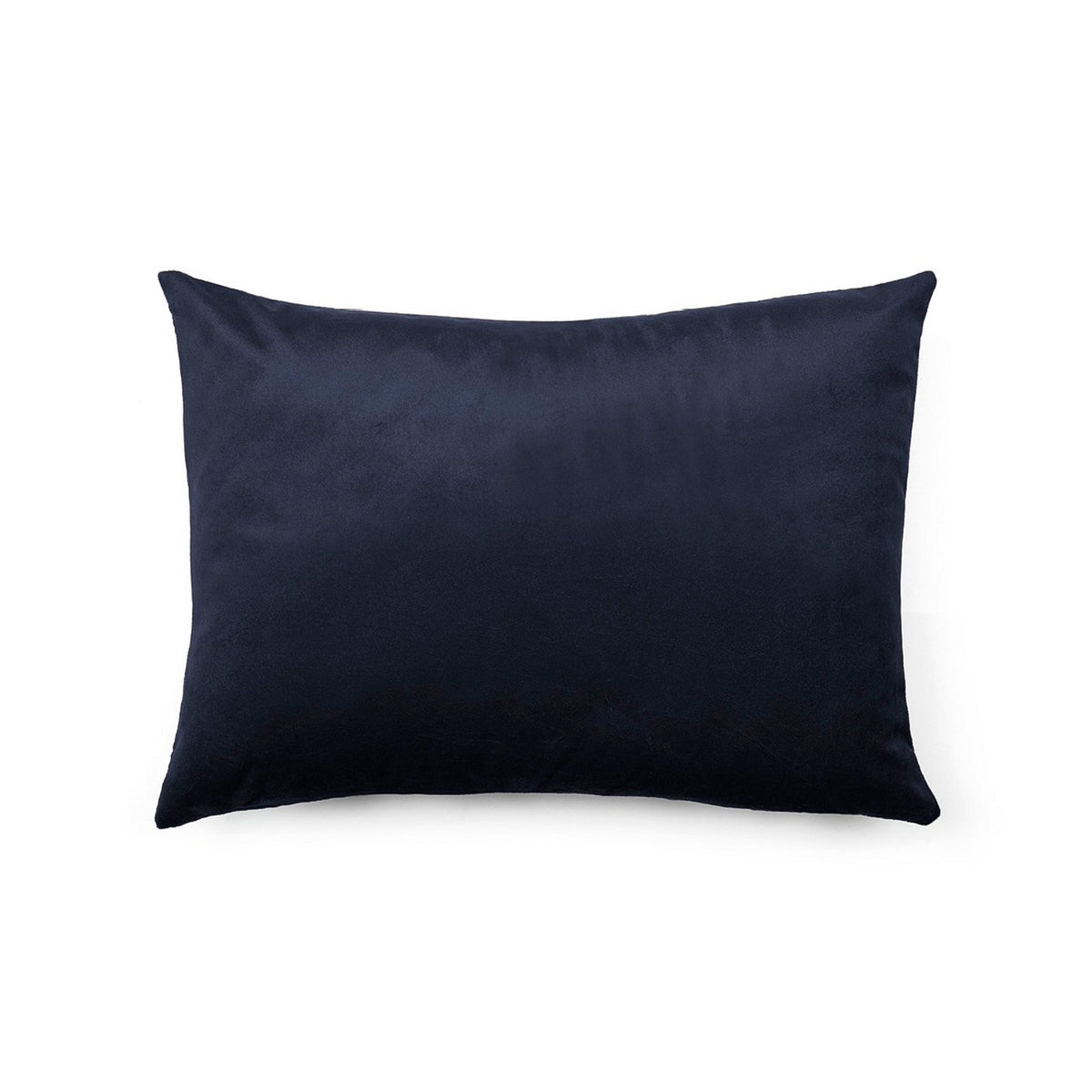 Fodera per cuscino Fiore cesellato - Blu scuro - Tinta unita