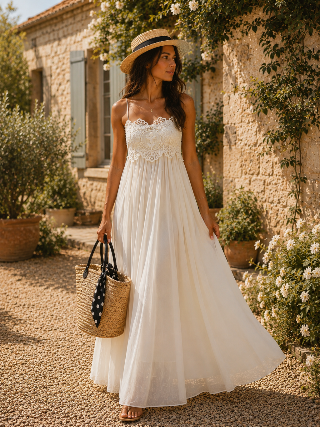 Angelique Dress - Ecru