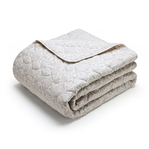 Esprit Damas - Couvre-Lit - Satin De Coton - Taupe