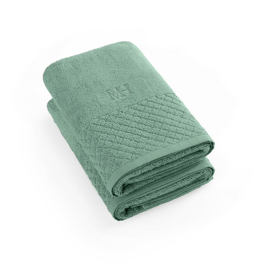 Eden - Set Of 2 Towels - Bottle Green