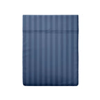 Dobby Stripe Woven - Flat Sheet - Cotton Satin - Dobby Stripe - Blue